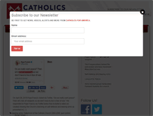 Tablet Screenshot of catholicsforamerica.org